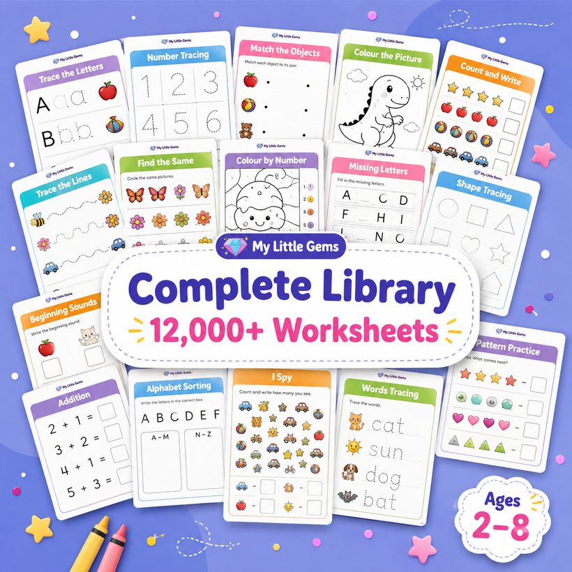 Complete Library — 12,000+ worksheets – printable worksheets PDF