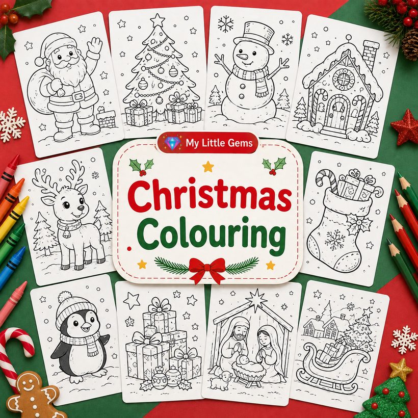 Christmas Colouring – printable worksheets PDF