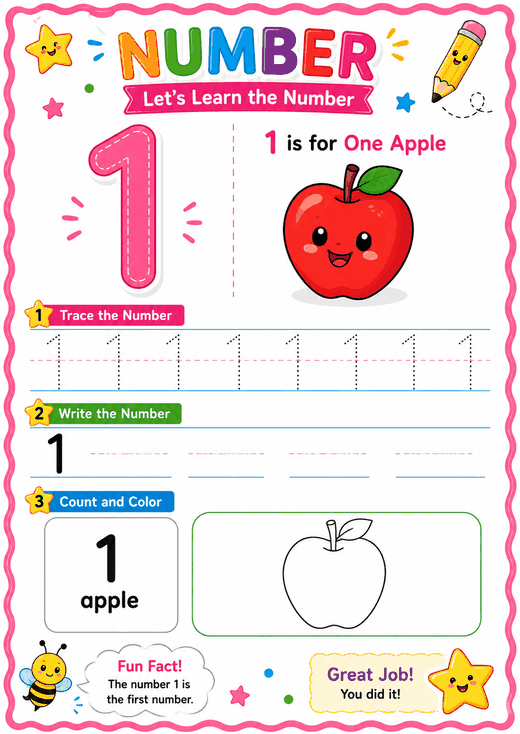 Numbers & maths worksheets